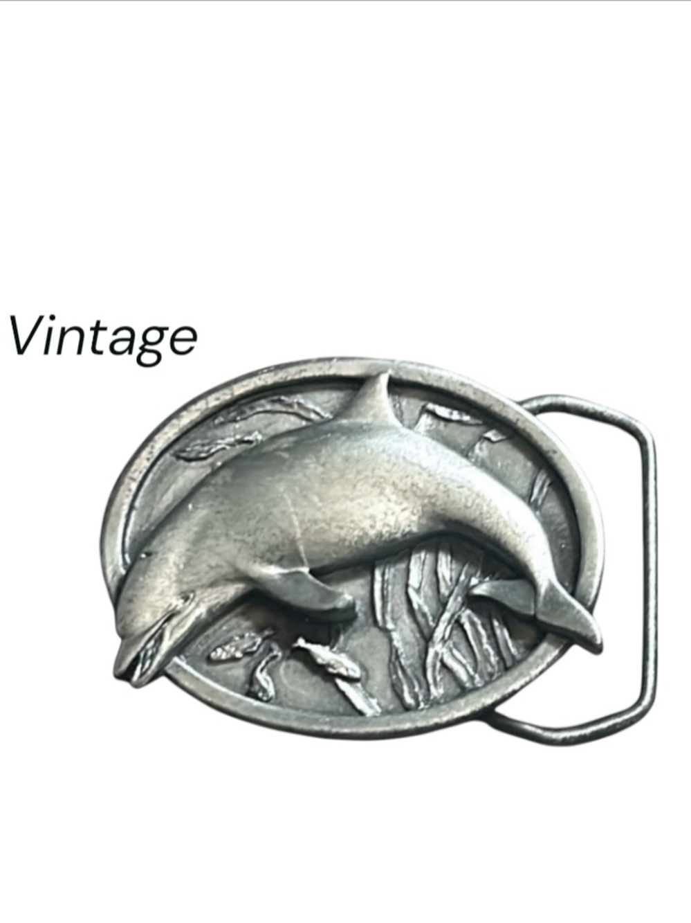 Vintage 1984 Bergamot Dolphin Belt Buckle